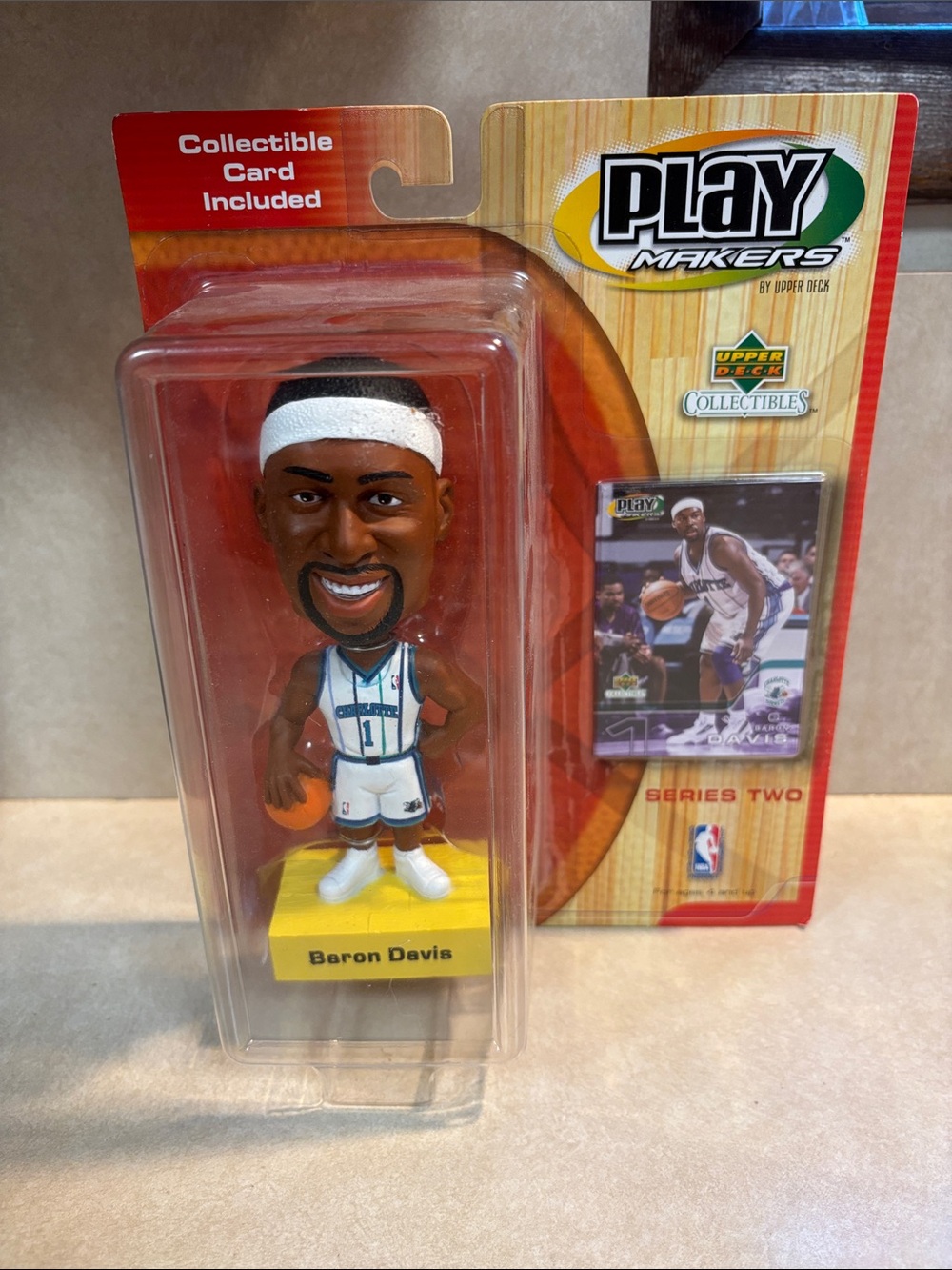 Baron Davis 2001 Upper Deck Play Makers Series Two Bobblehead Brand New